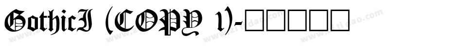 GothicI (COPY 1)字体转换